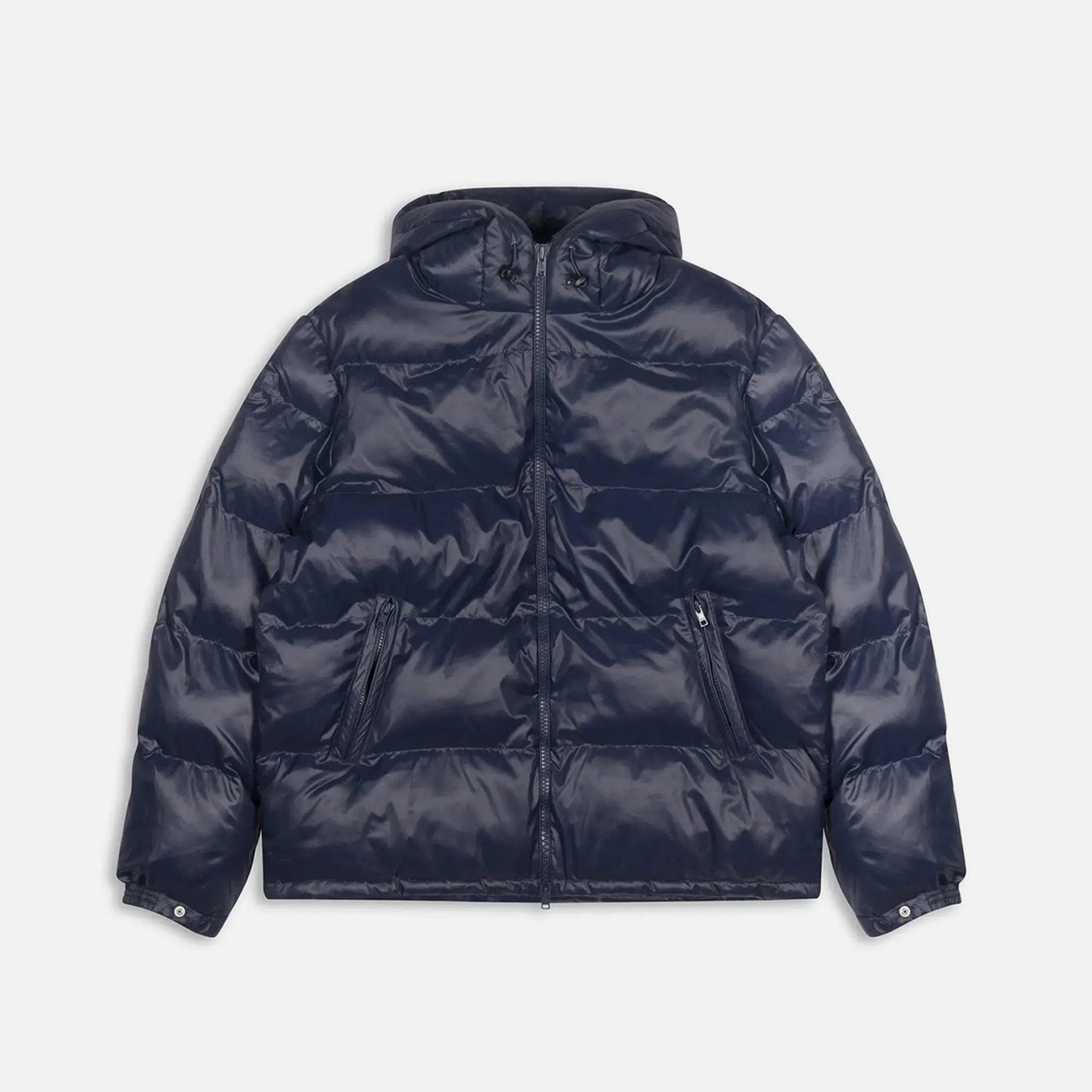 Patta Quilted Script Logo Puffer Jacket - Parisian Night