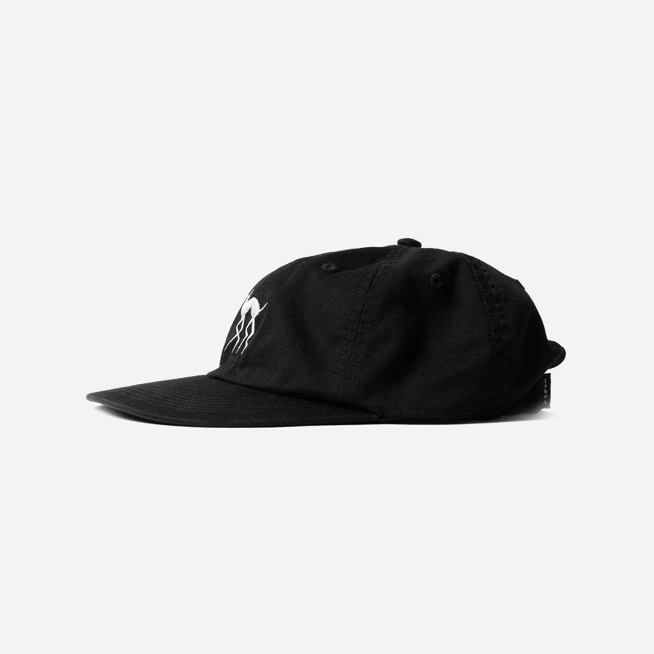 By Parra Spikey Legs 6 Panel Hat - Black