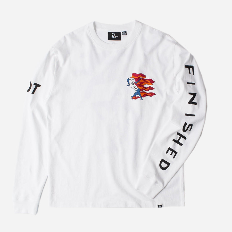 By Parra Not Finished Long Sleeve T-Shirt - White secondary