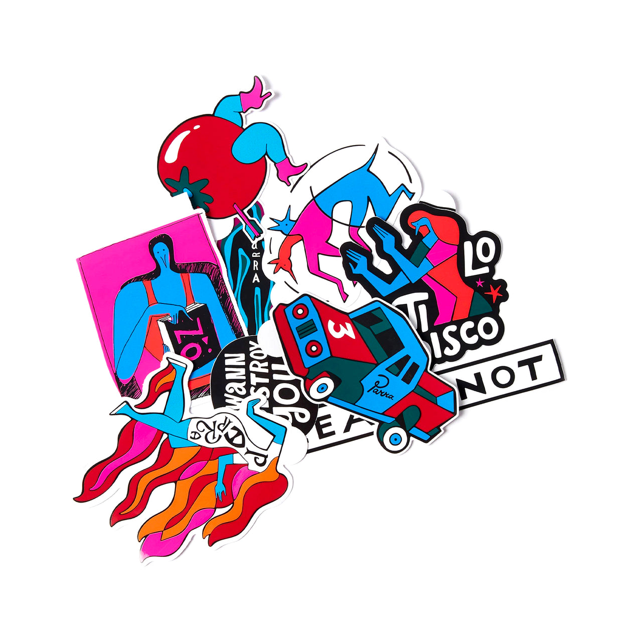By Parra Various Sticker Pack Multi