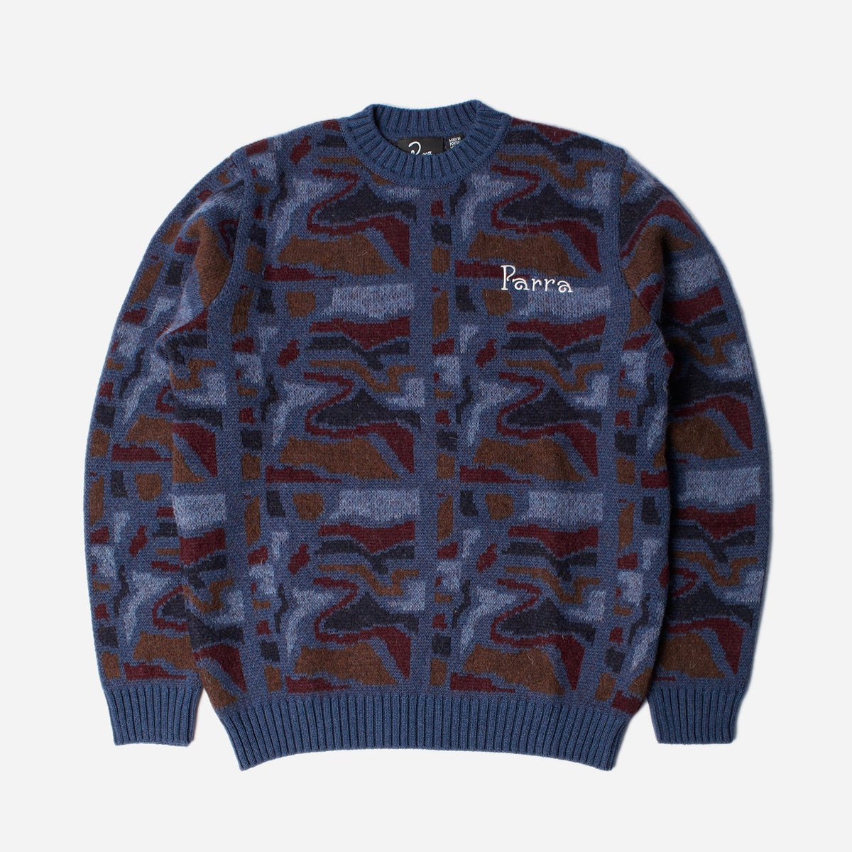 By Parra Repeat Ftp Booster Knitted Pullover - Blue - M