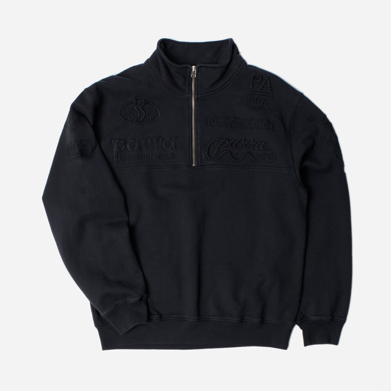 By Parra Media Training Quarter Zip Pullover - Black