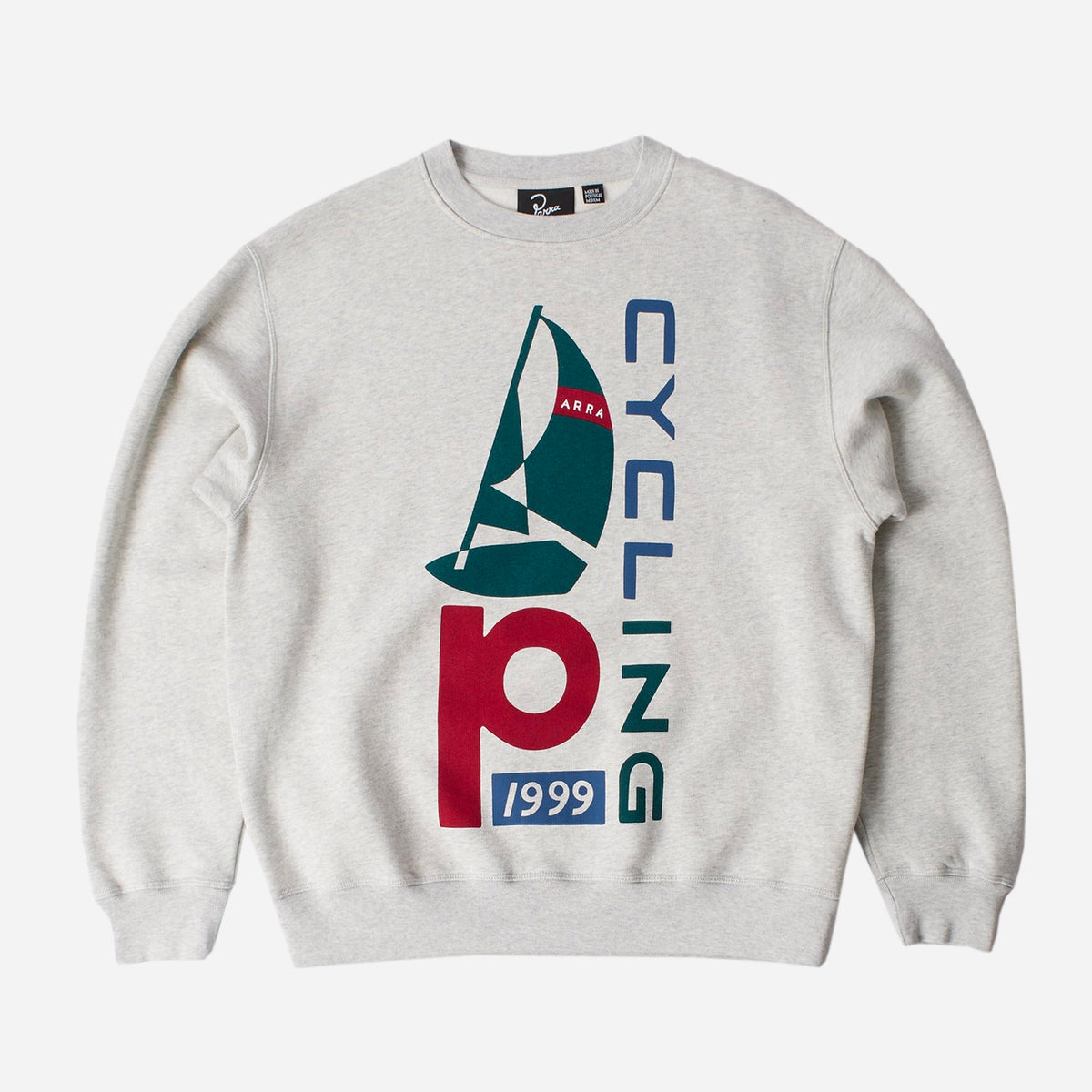 By Parra Sail Bike Crew Neck Sweatshirt - Heather Grey - M