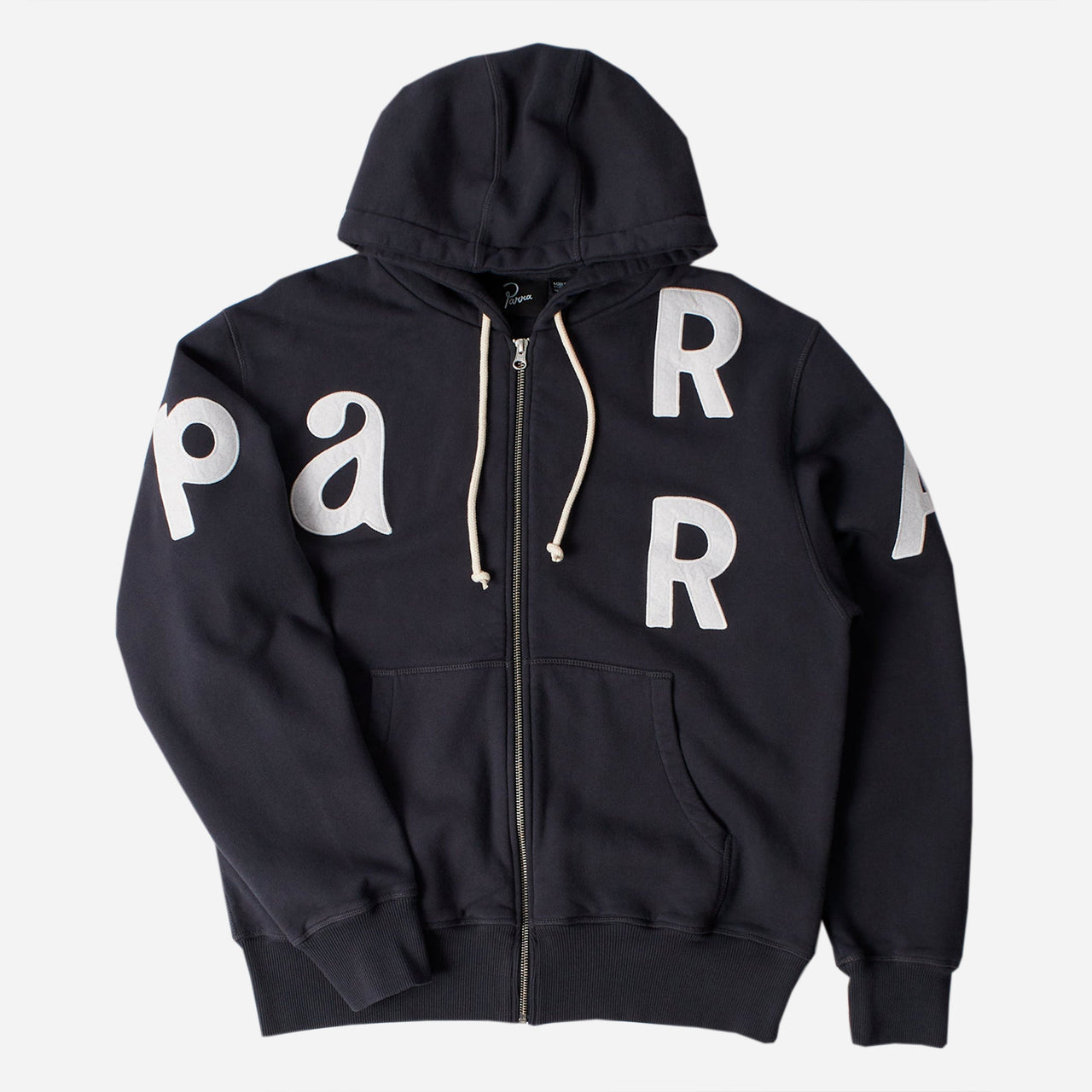 By Parra Word Salad Zip Hooded Sweatshirt - Dark Navy