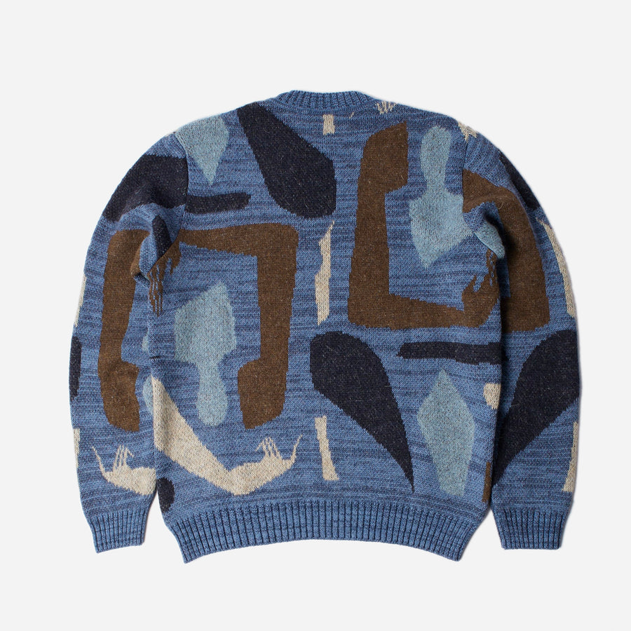 By Parra Detached Knitting Pullover - Blue secondary