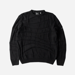 Your Boring Abstract Village Knitted Pullover - Black