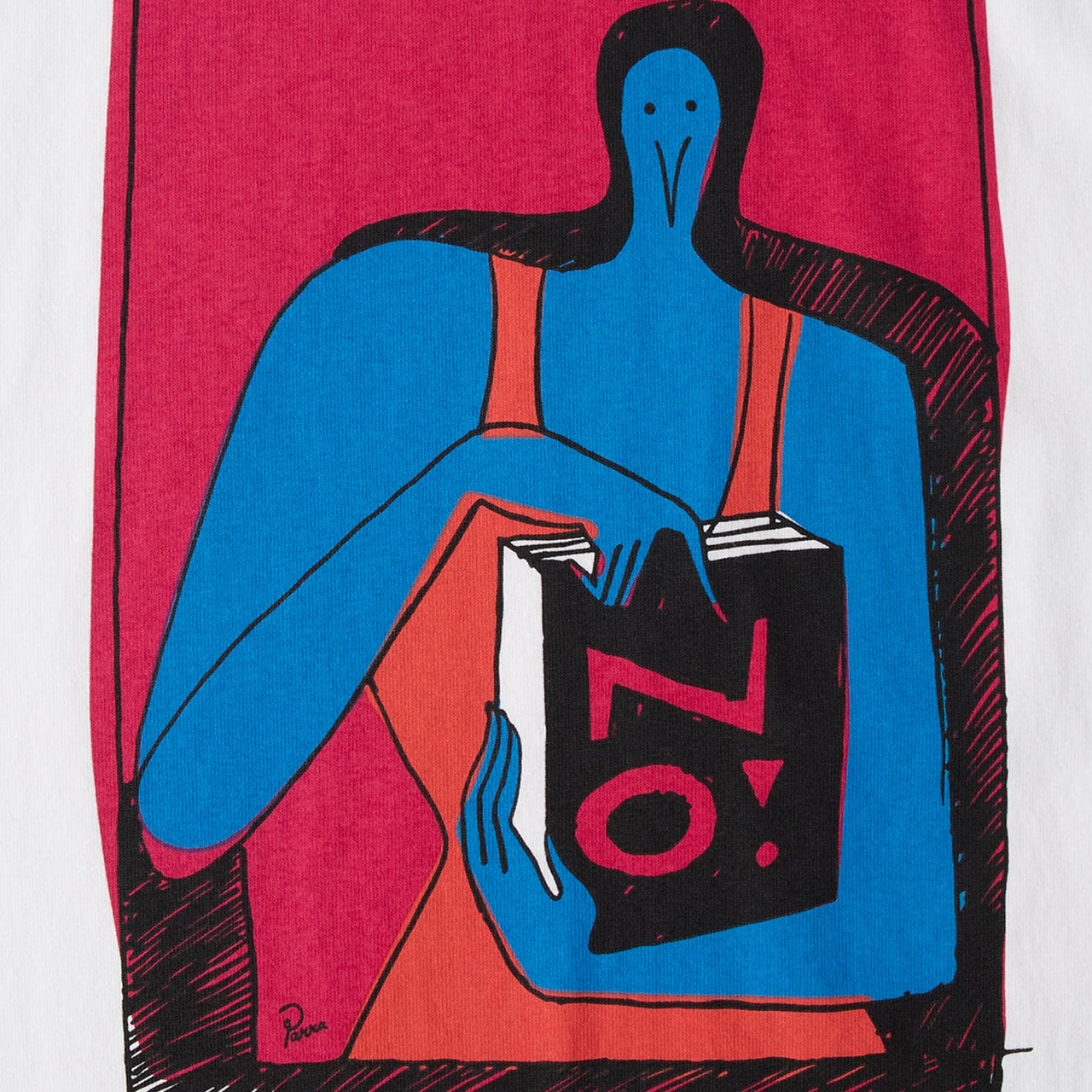 By Parra No Books T-Shirt ­- White