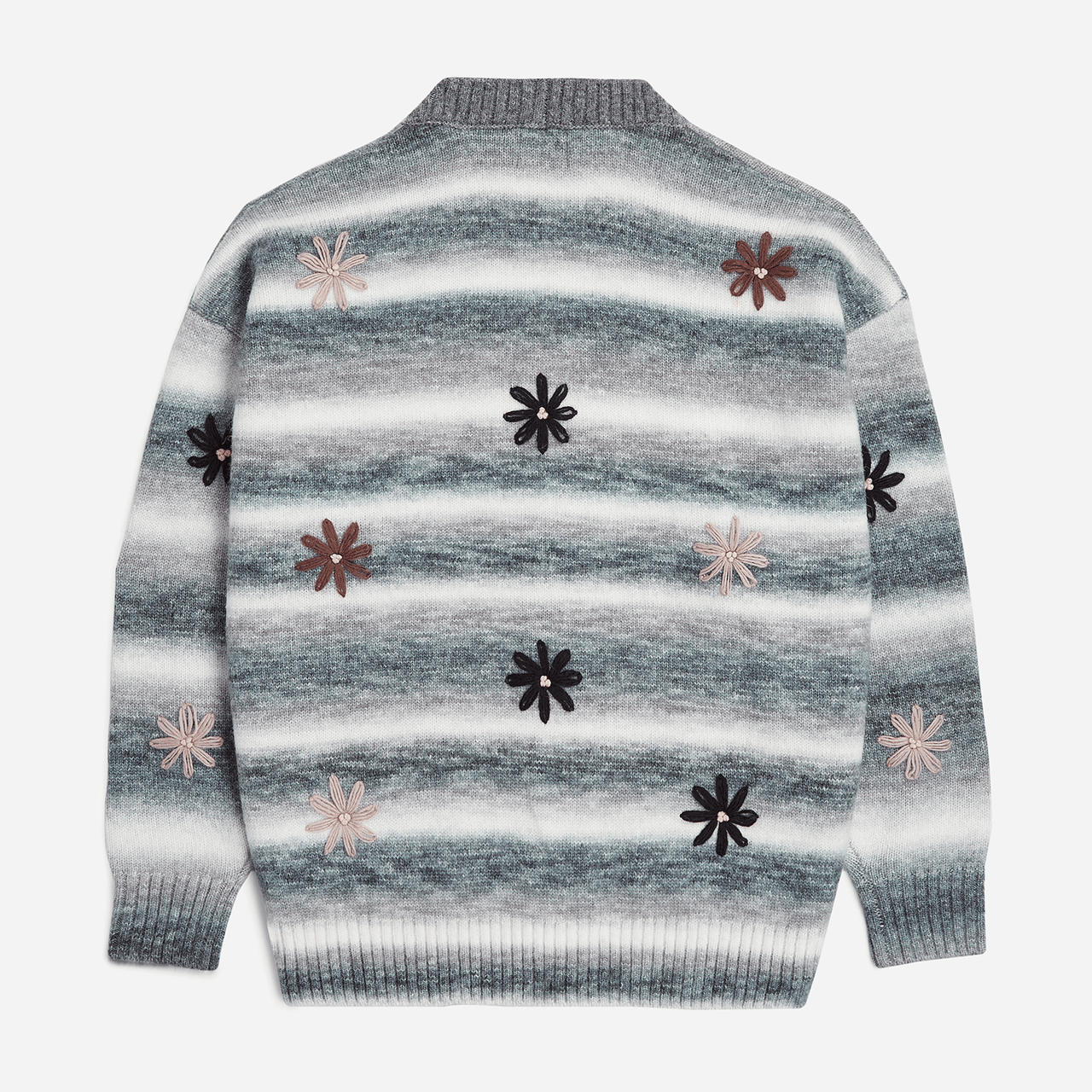 Patta Peace & Love Knitted Cardigan - Forged Iron