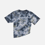 Patta Femme Tie Dye Cropped Ruched T-Shirt - Quarry