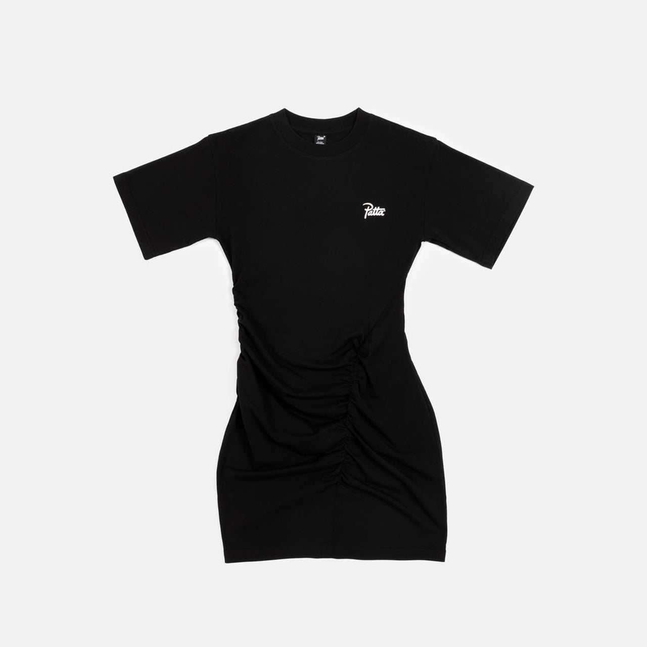Patta Femme Ruched T-Shirt Dress - Black