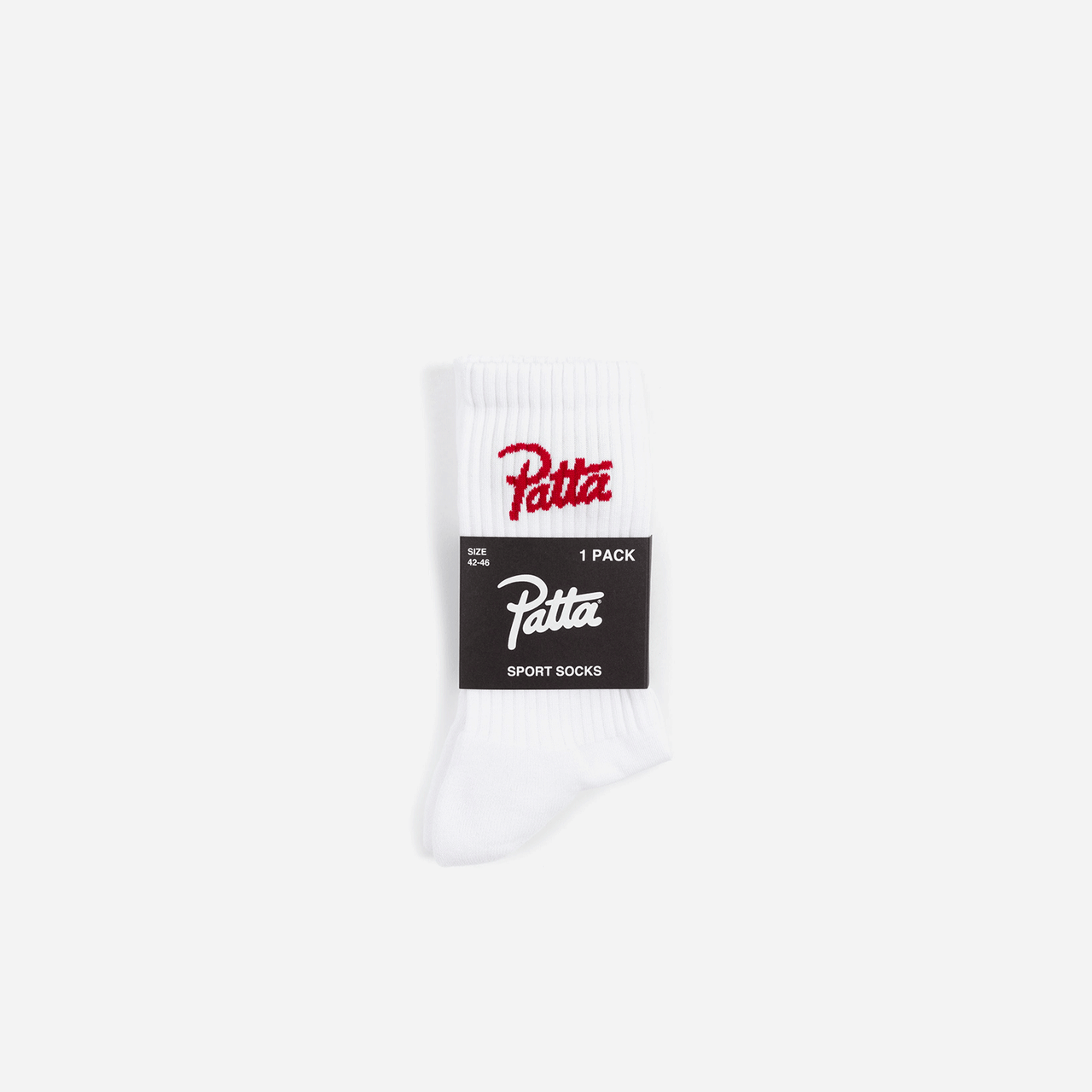 Patta Script Logo Sport Socks - White