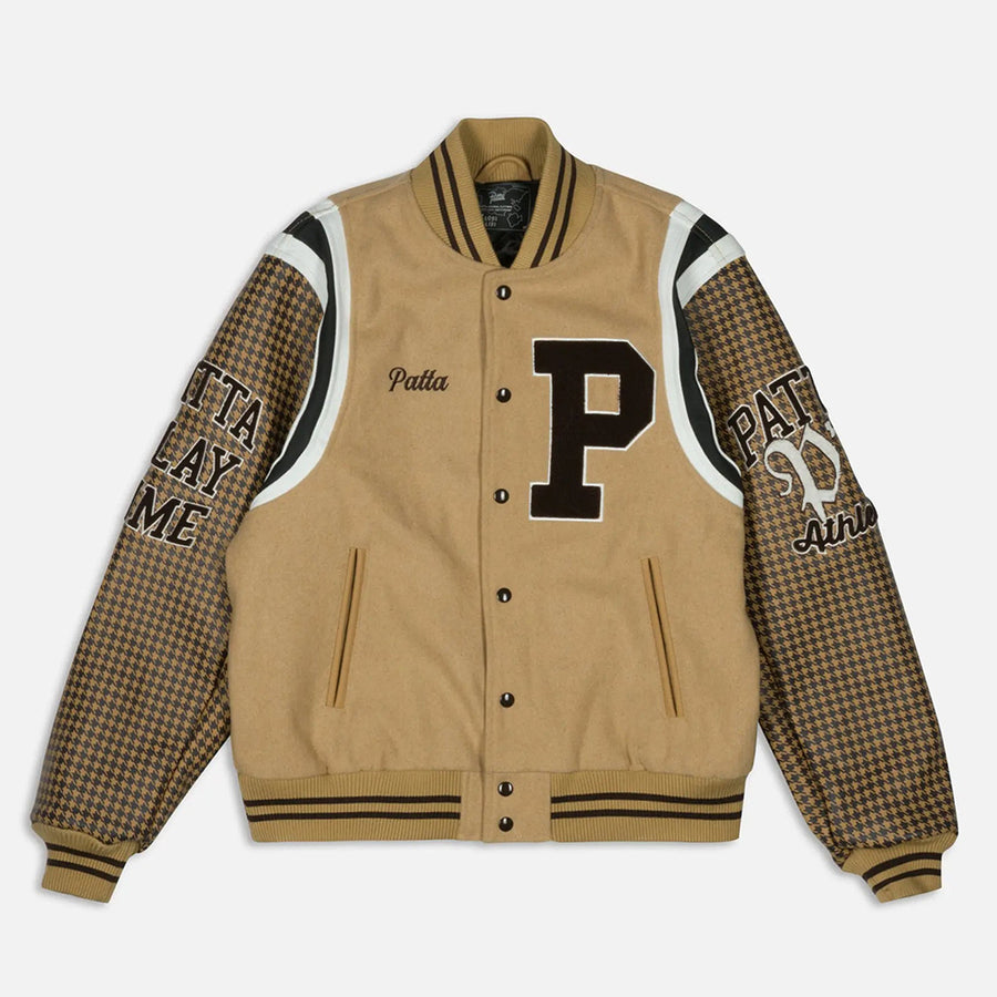 Patta Athletic P Houndstooth Varsity Jacket
