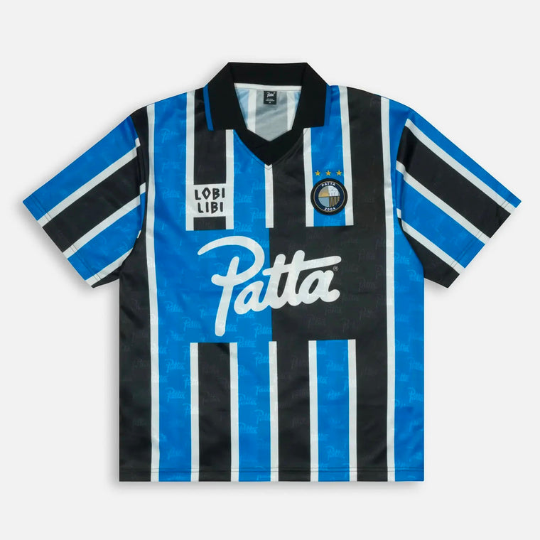 Patta Stripe Football Jersey - French Blue