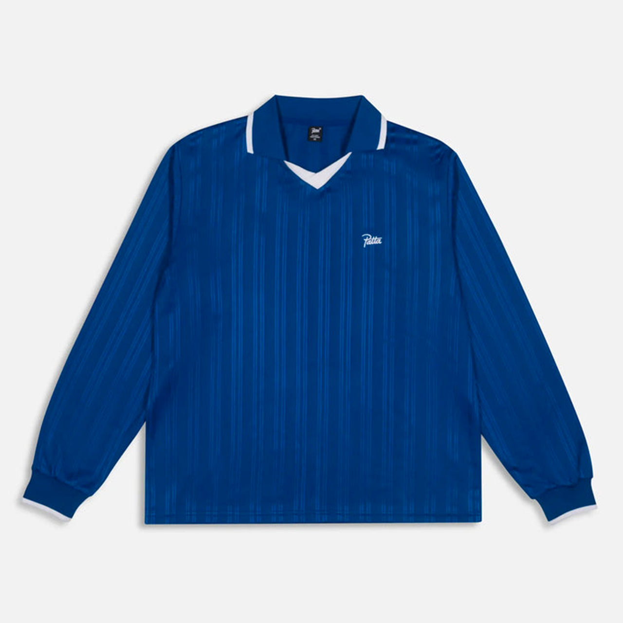 Patta Jacquard Striped Long Sleeve Jersey - Monaco Blue