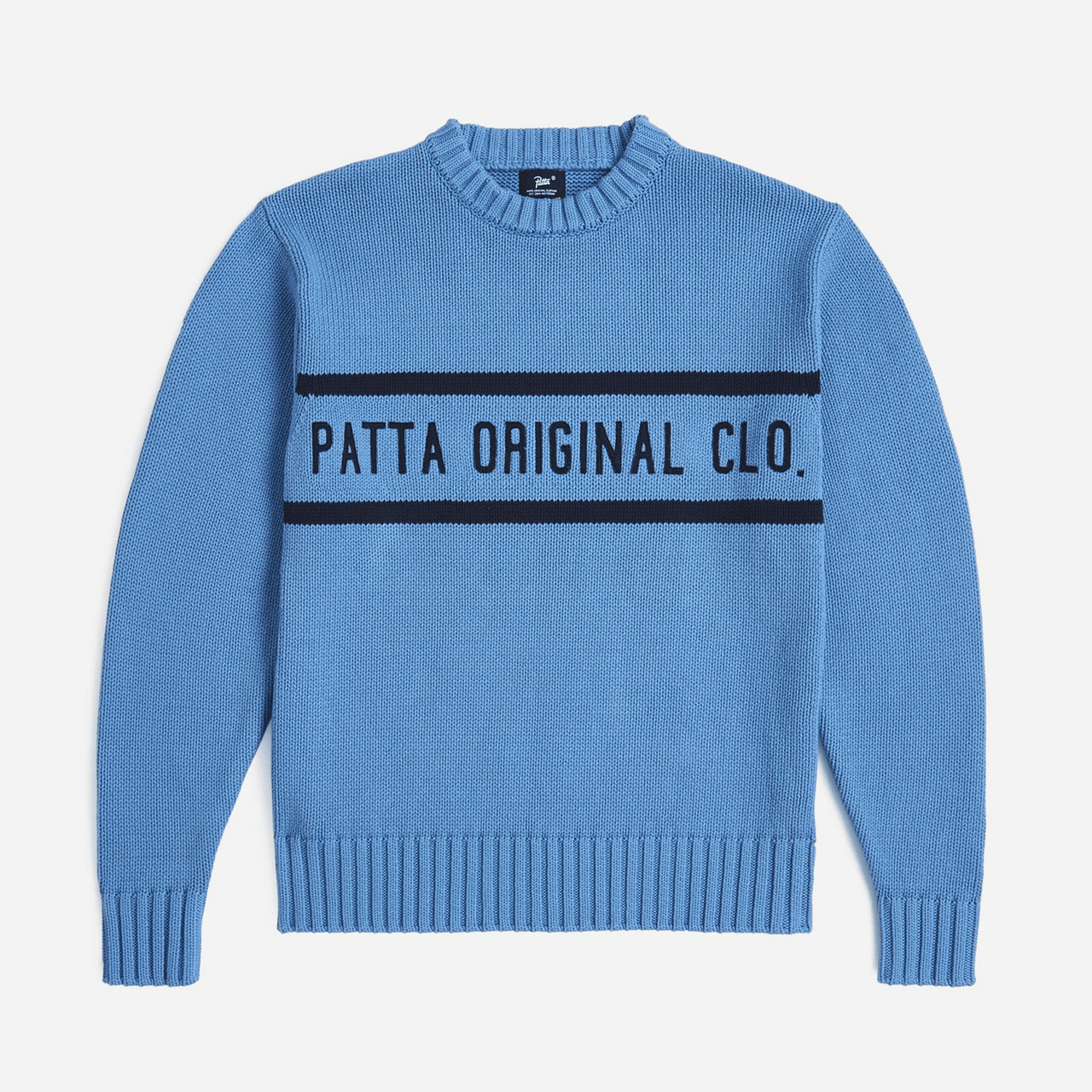 Patta Original Clothing Knitted Jumper - Dusty Blue