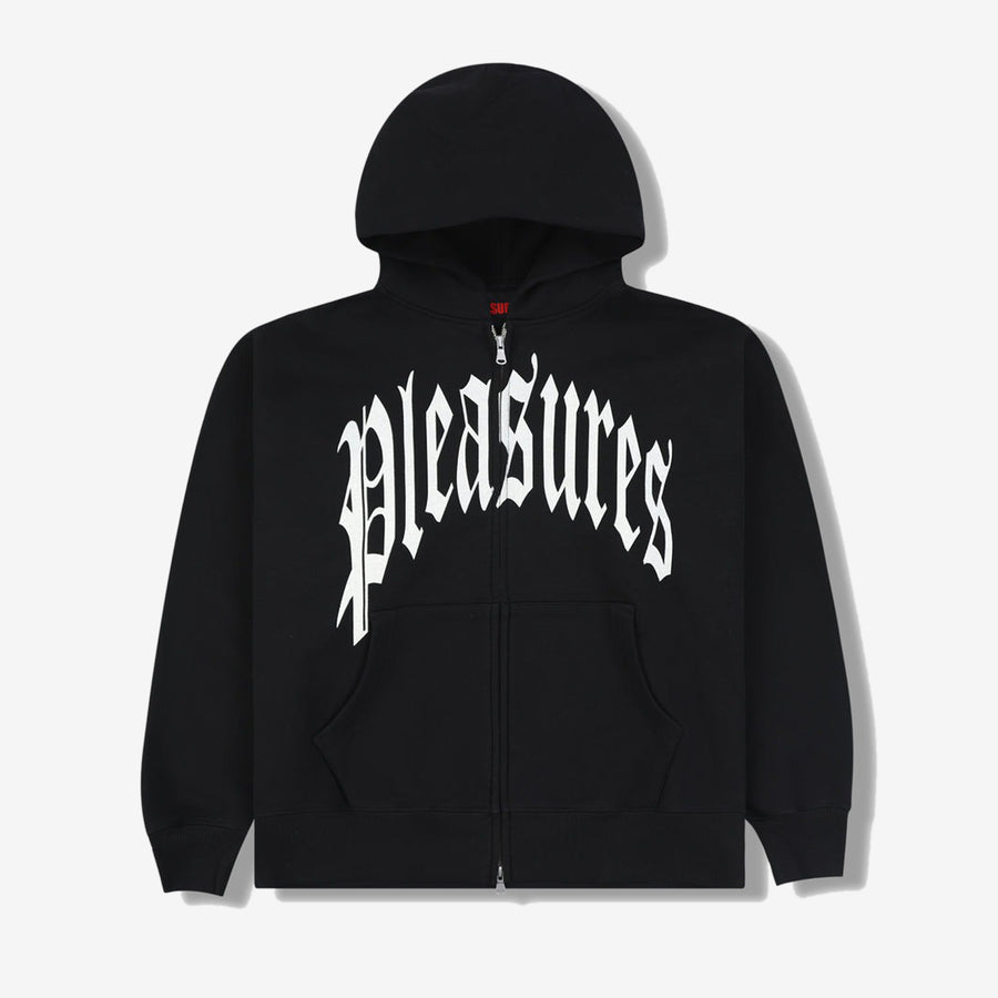 Pleasures Twitch Zip Hoodie - Black