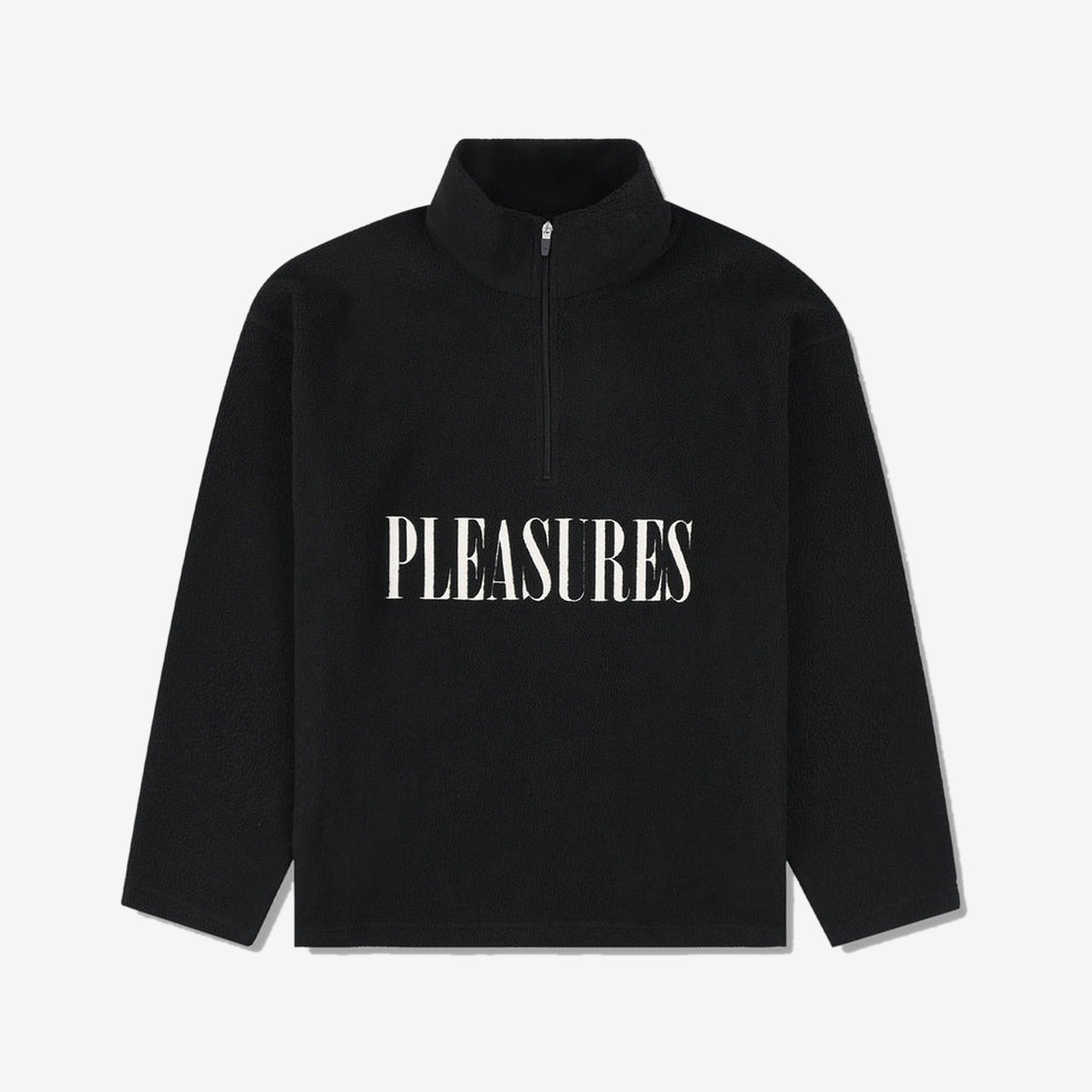 Pleasures Onyx Half Zip Polar Fleece - Black