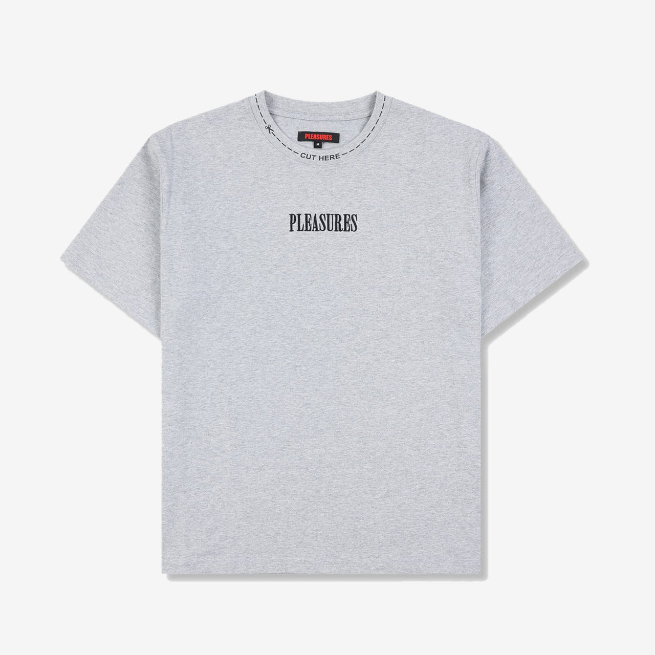 Pleasures Cut Here Heavyweight T-Shirt - Grey