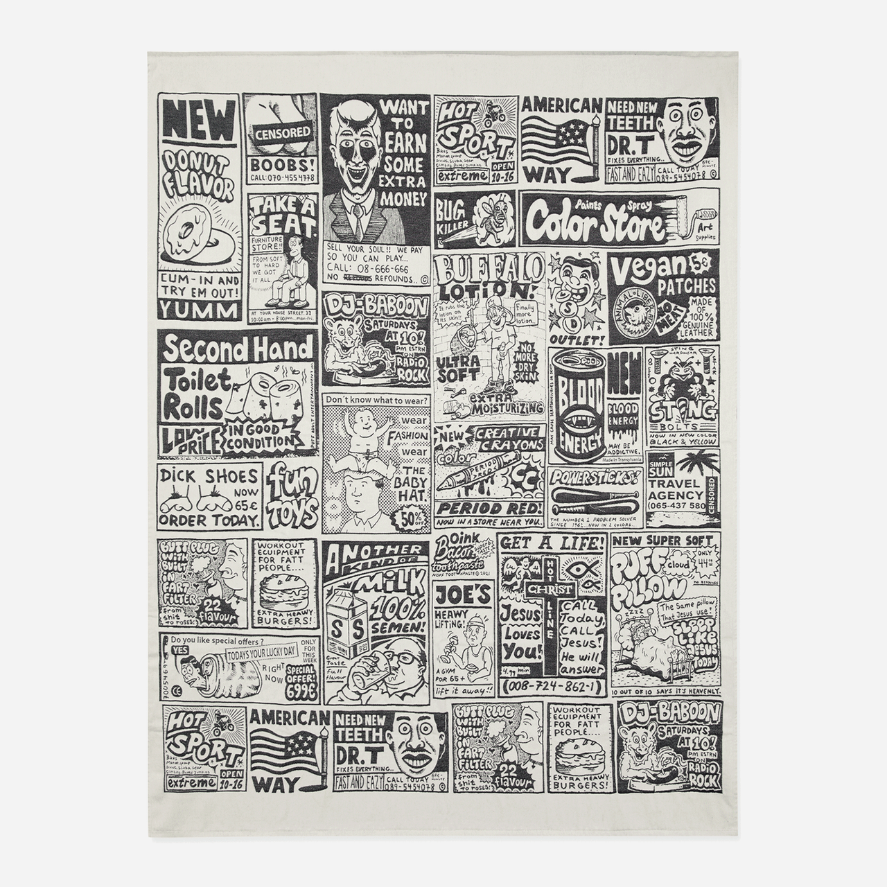 Polar Skate Picnic Blanket - Newspaper