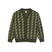 Louis Cardigan Houndstooth - Green