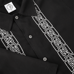 Bowling Shirt / Double P - Black / White