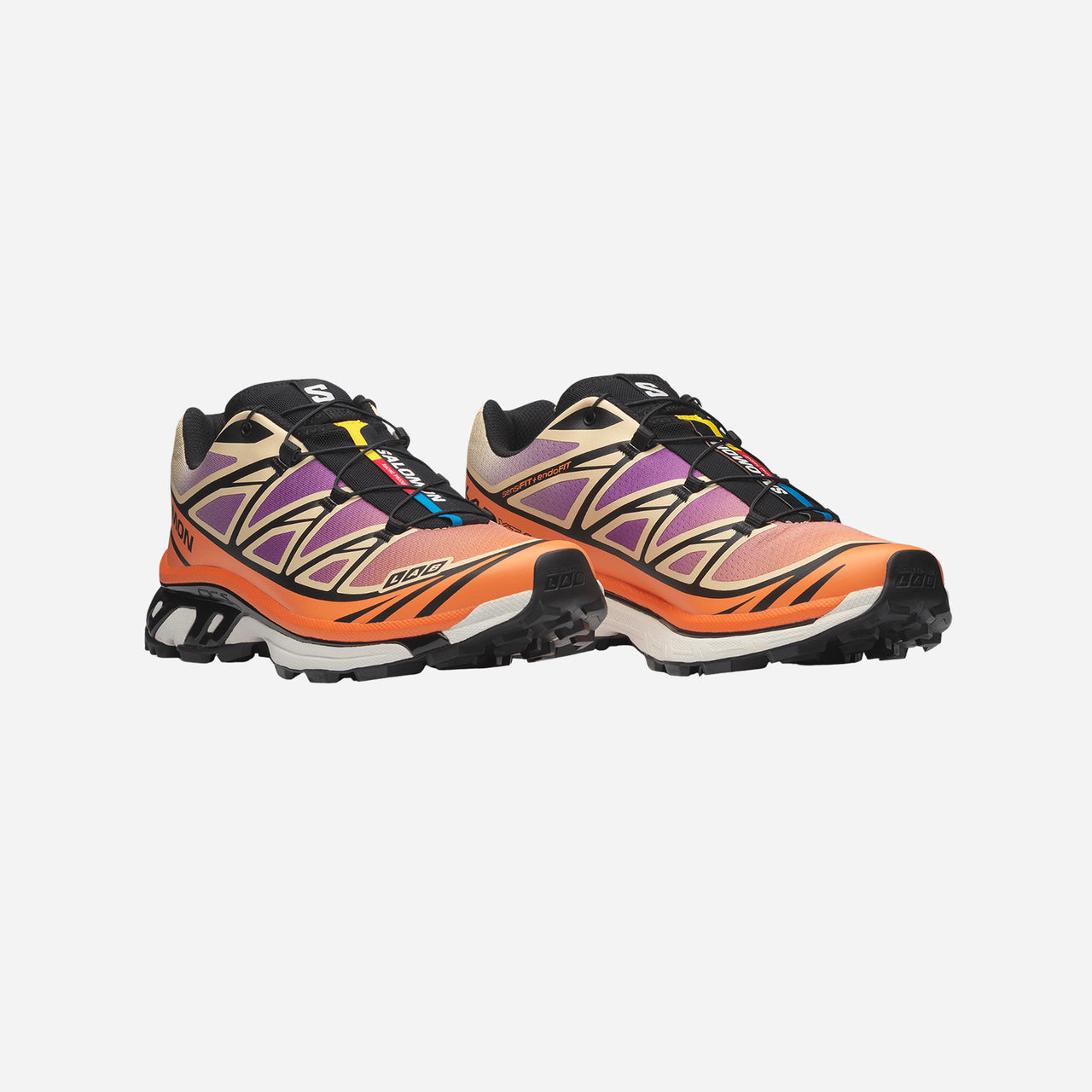 Salomon XT-6 - Black / Almond Cream / Dragon Fire