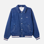Obey Rose Blouson Jacket - Stone Wash Indigo