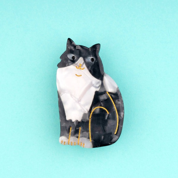 Coucou Suzette Barrette - Chat Noire et Blanc