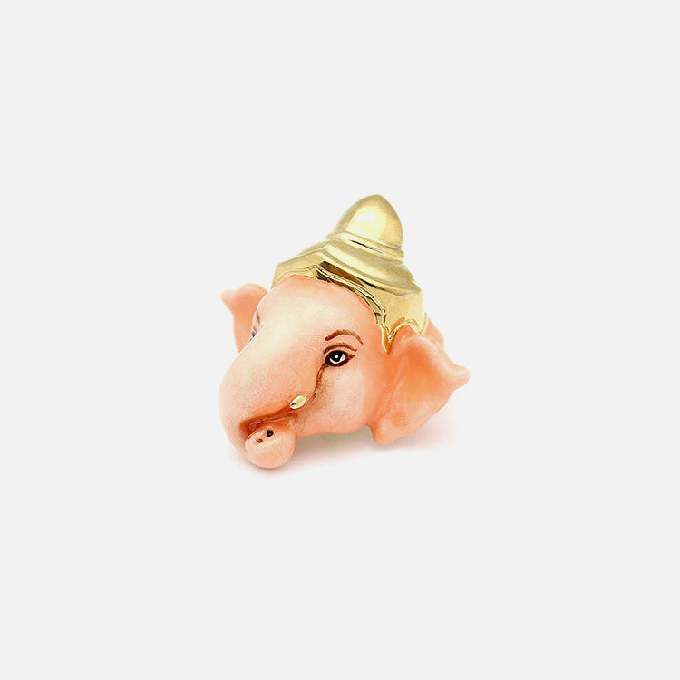 G9 Anillo Little Ganesha Pink