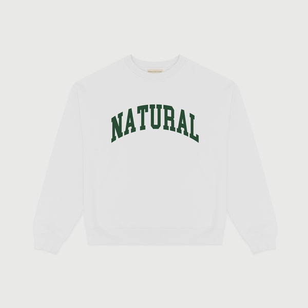 Natural Crewneck - White