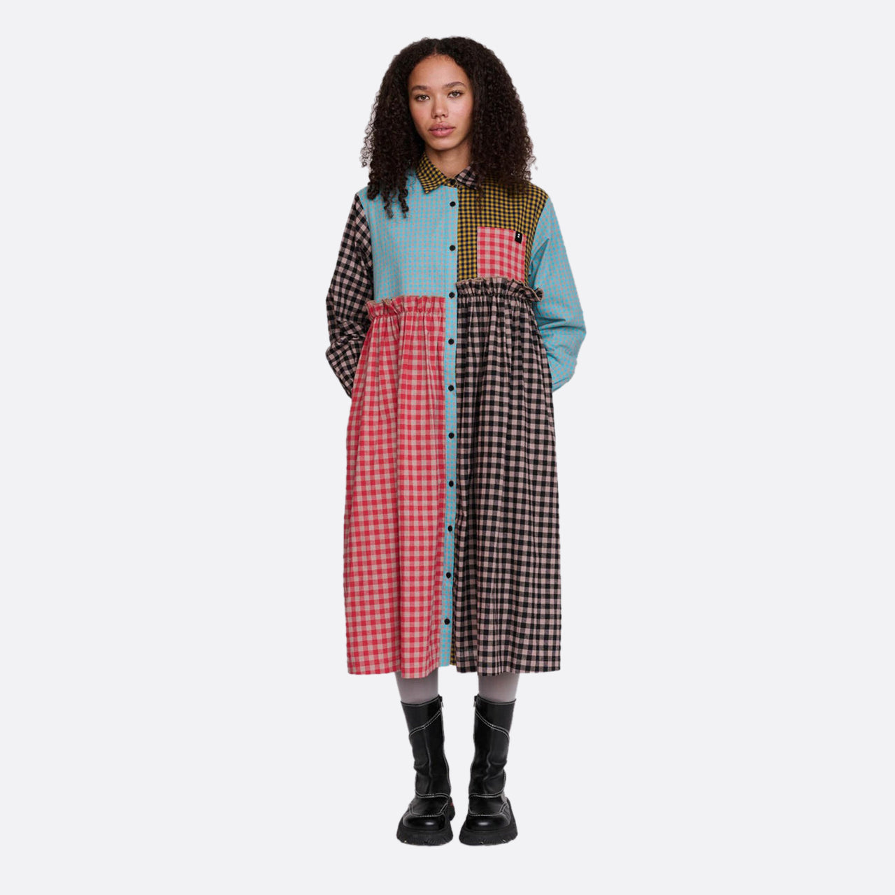 Lazy Oaf Mismatched Shirt Dress