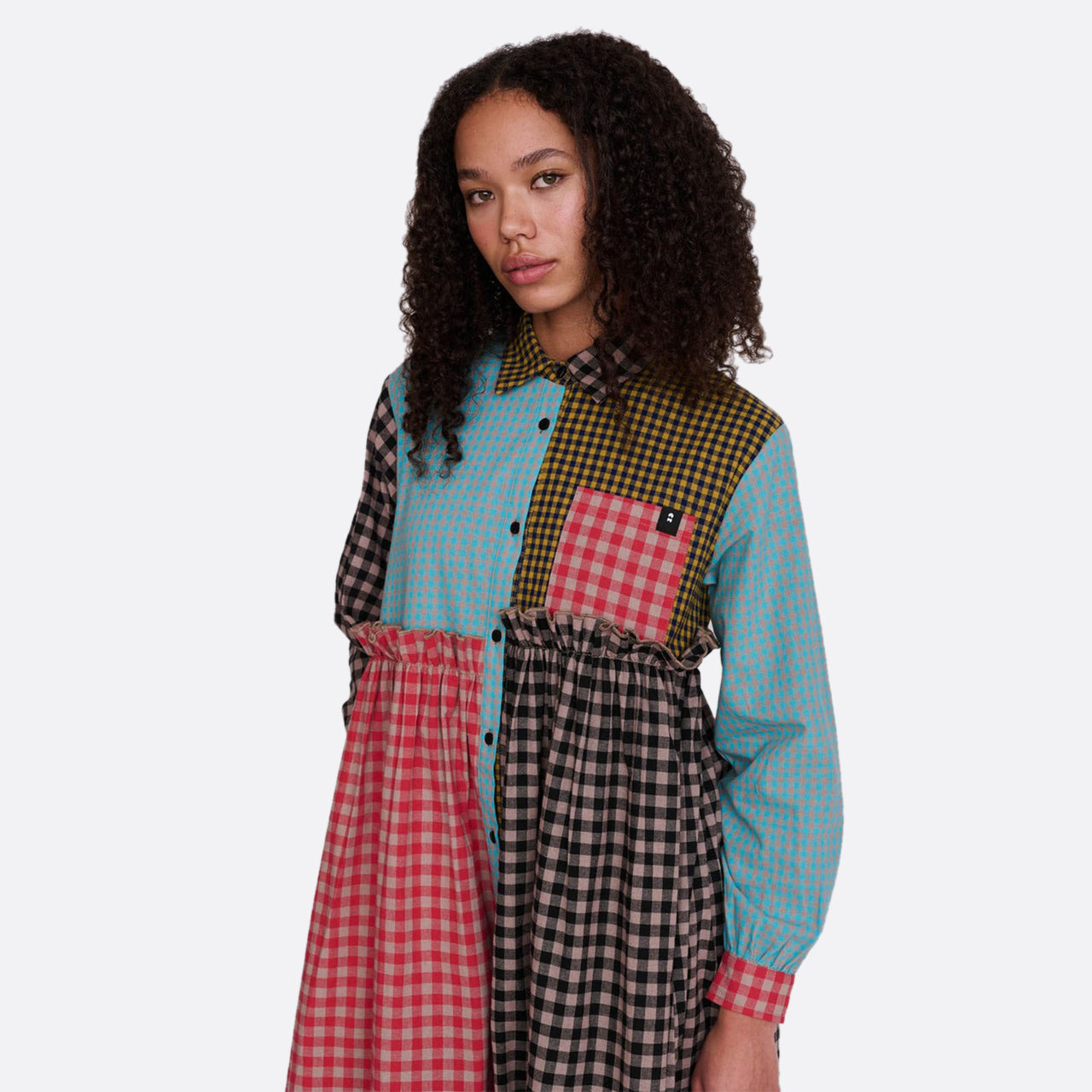Lazy Oaf Mismatched Shirt Dress