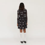 Happy Sad Mesh Smock Mini Dress