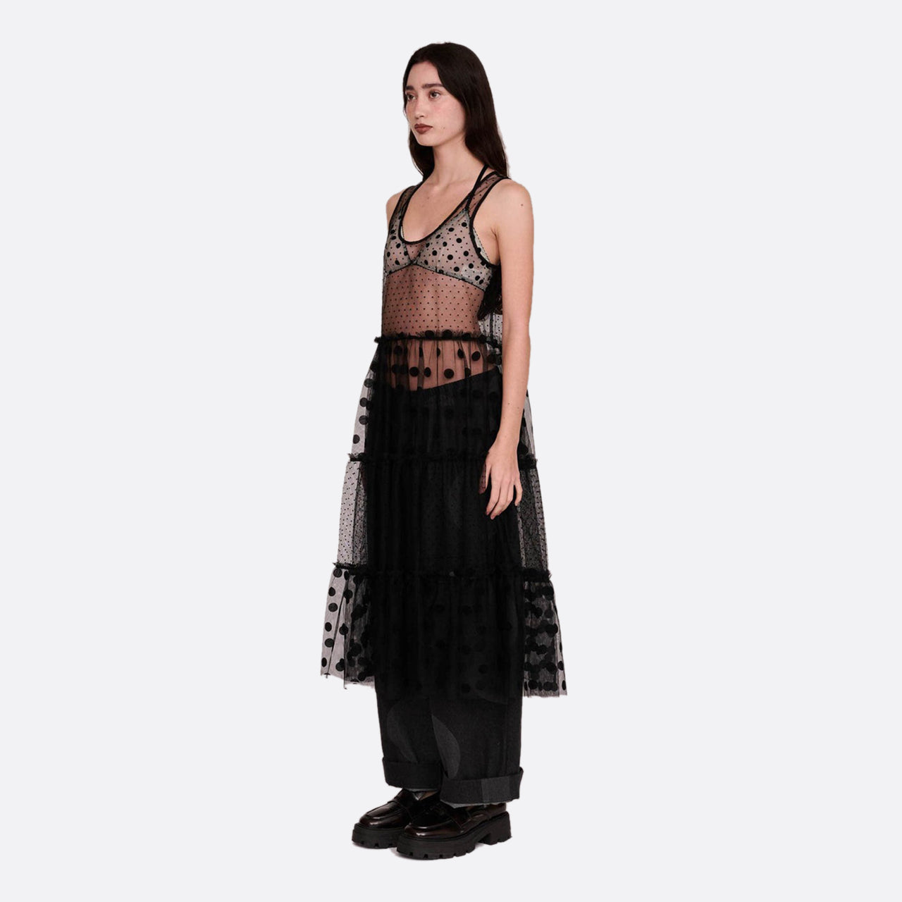 Lazy Oaf Polka Dot Sheer Dress