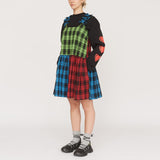 Colour Block Bow Mini Dress