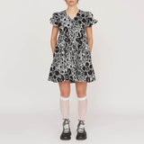 Thanks A Bunch Button Up Smock Dress