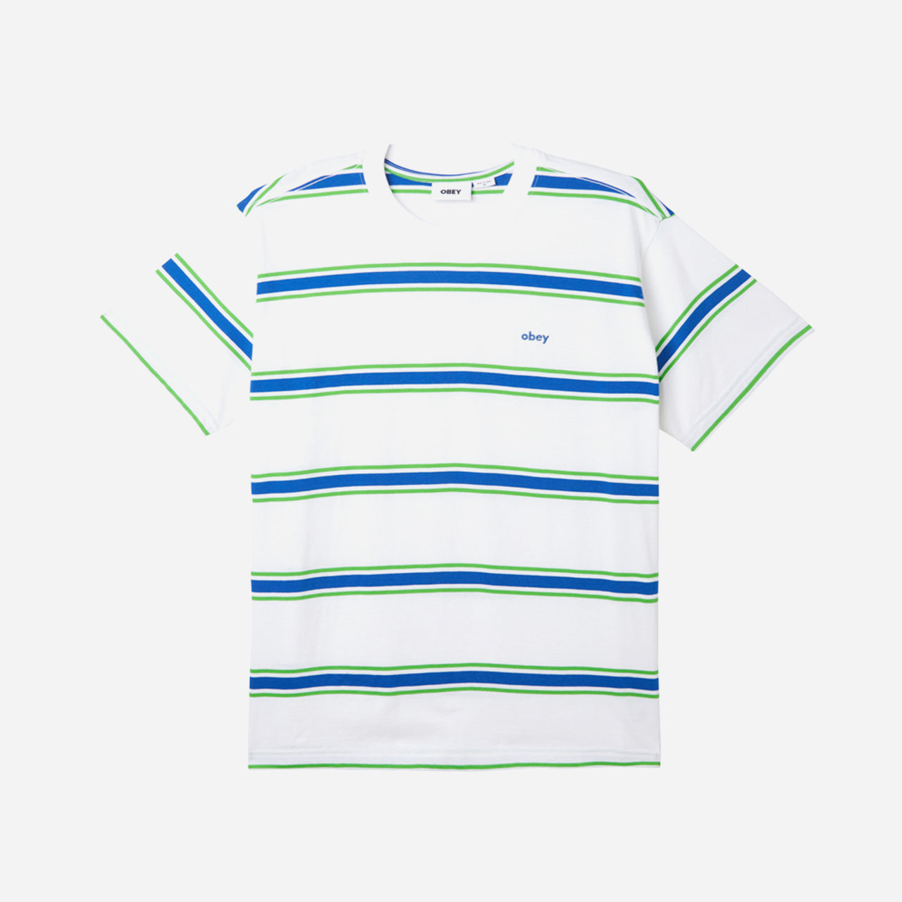 Twenty Stripe Tee SS - White Multi