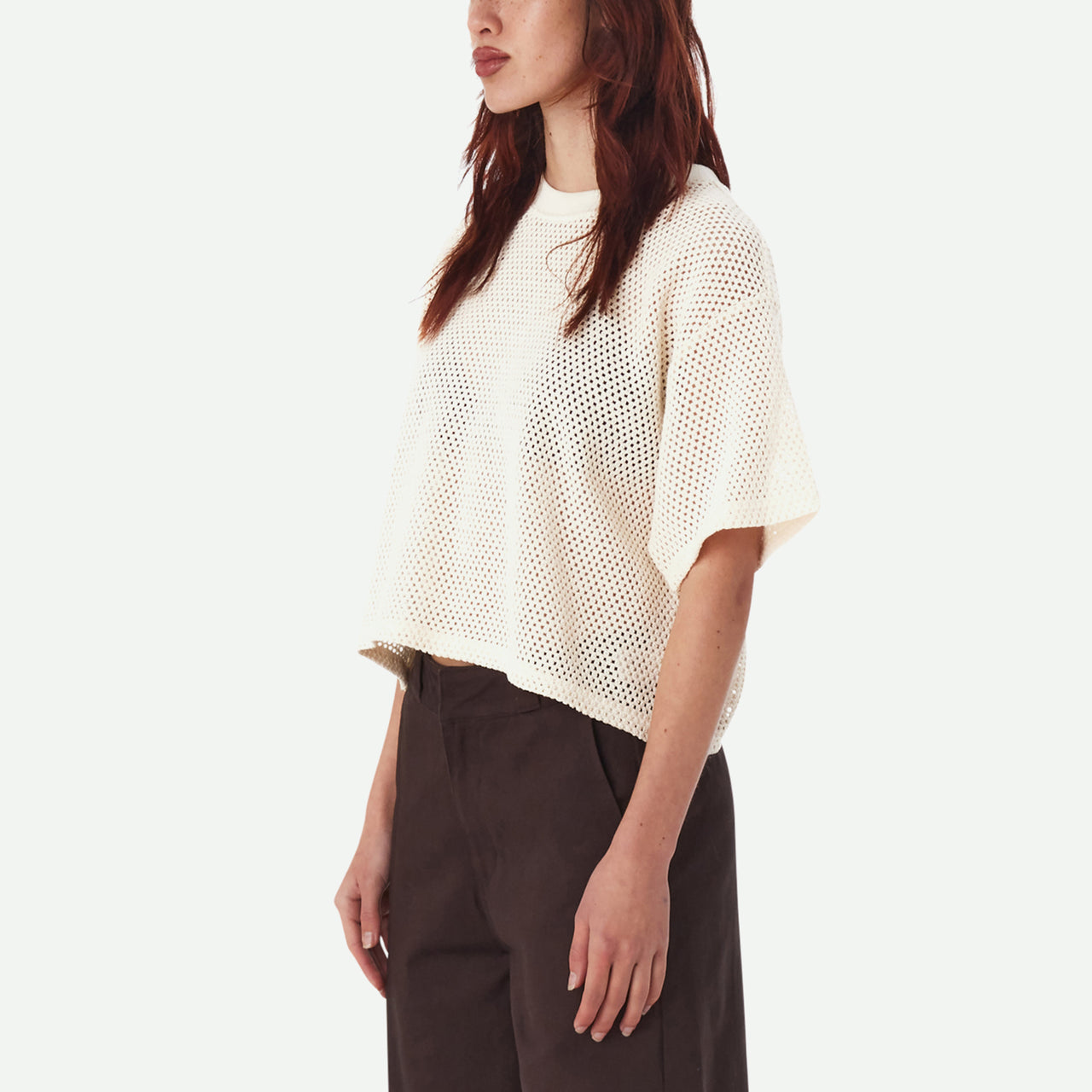 Alex Mesh Top - Unbleached
