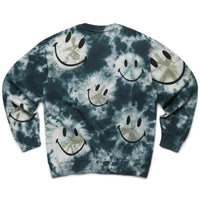 Smiley® Tie-Dye Crewneck Sweatshirt Black