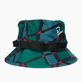 Squared Waves Pattern Safari Hat - Multi