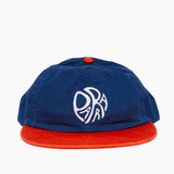 Circle Tweak Logo 6 Panel Hat - Navy / Orange