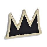 Jean-Michel Basquiat - Crown Black and Gold Pin
