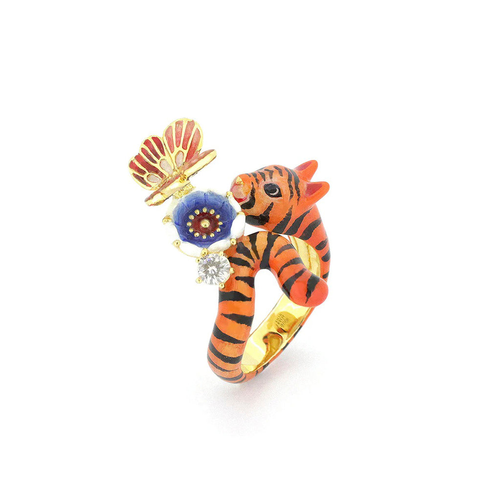 Anillo Orient Romance Tiger Butterfly