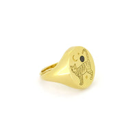 Anillo Murmur Cat Standing Oval 925 Sterling Silver
