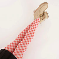 Happy Sad Gingham Tights