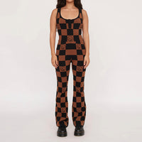 Squish Face Chequered Romper