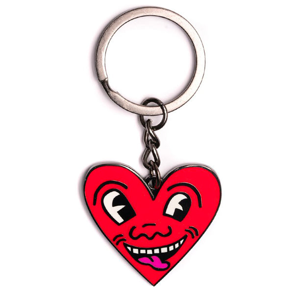 Keith Haring - Heart Face Keychain