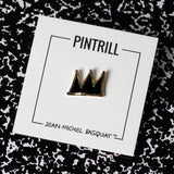 Jean-Michel Basquiat - Crown Black and Gold Pin